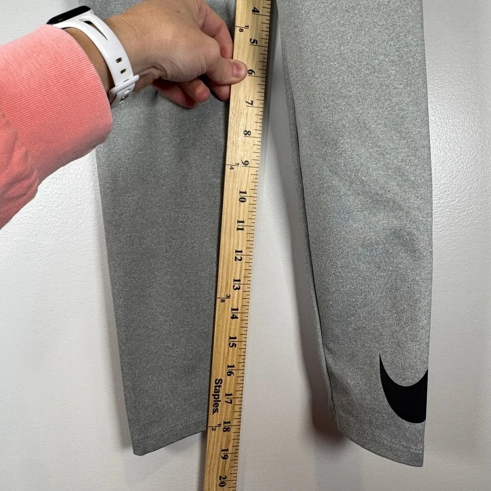 Nike Girls 6X Gray Heathered Dri-FIT One‎ Leggings Athletic Training Tight
